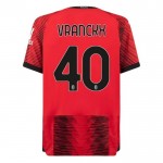 Günstige Fußballtrikots AC Mailand Vranckx 40 Heimtrikot 2023-24 Kurzarm